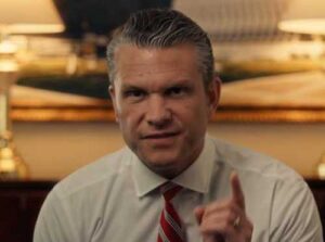 DOD Secretary Hegseth. Image-X video screengrab