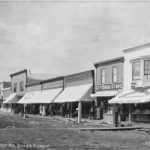 First Avenue in the town of Iditarod around its peak in 1911. Lomen Brothers photo, UAF Archives.