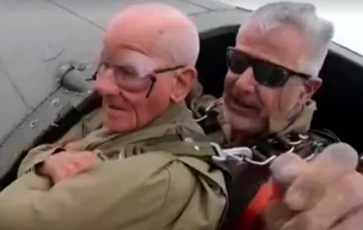 97-Year-Old Veteran Parachutes Over Normandy as Part of D-Day Ceremonies