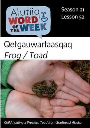 Frog/Toad-Alutiiq Word of the Week-June 23rd