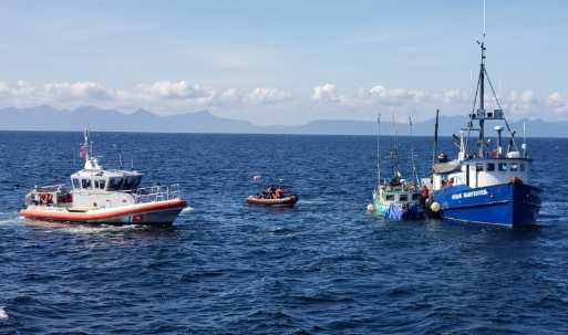 Coast Guard Crews Assist in Dewatering, Towing Fishing Vessel Near Ketchikan