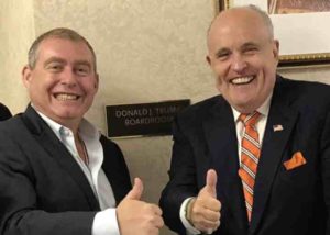 Lev Parnas and Rudolph W. Giuliani. (House Intelligence Committee)
