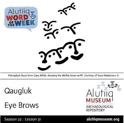 Eyebrows-Alutiiq Word of the Week-January 26th