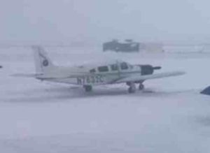 The aircraft, a Piper PA-32R Cherokee, involved in fatal Tuntutuliak crash on the tarmac in Bethel. Image-FB