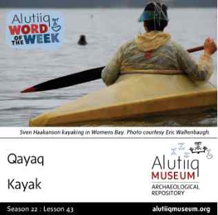 Kayak-Alutiiq Word of the Week-April 19th