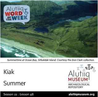 Summer-Alutiiq Word of the Week-May 25