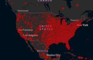 Covid-19 cases in the U.S. Image-CSSE dashboard screengrab