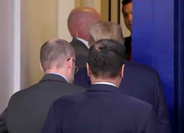 Trump Abruptly Escorted from White House Briefing After Shots Fired Nearby