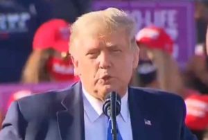 Trump speaking at Nevada rally on Sunday. Image-Twitter