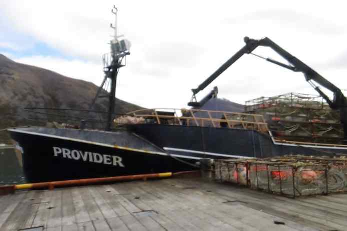 DVIDS - Images - Coast Guard medevacs man from fishing vessel Kari Marie  201 miles north of St. Paul, Alaska [Image 2 of 2]