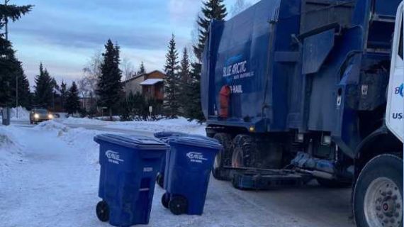 Blue Arctic Waste Driver Crushed by Sliding Truck