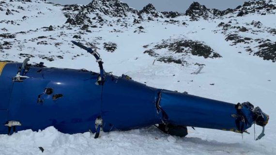 Five Deceased and One Survivor in Late Saturday Knik Glacier Helicopter Crash