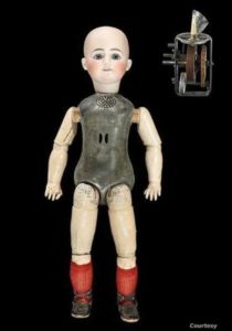 This late 1800s talking doll by Thomas Edison, inventor of the lightbulb, was a commercial failure. (Courtesy Smithsonian National Museum of American History)