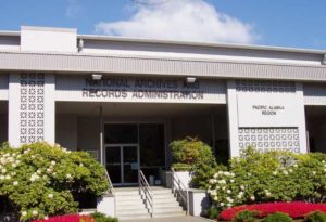 National Archives building in Seattle.  Image-National Archives