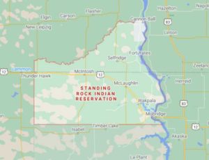 Standing Rock Reservation. Image-Google Maps