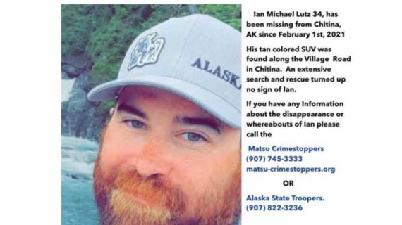 Remains Located in Chitina are Confirmed to be those of Ian Lutz, Missing since February