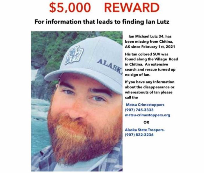 Remains Located in Chitina are Confirmed to be those of Ian Lutz, Missing since February