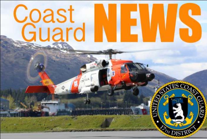 Coast Guard assists two from vessel taking on water near Slocum Arm