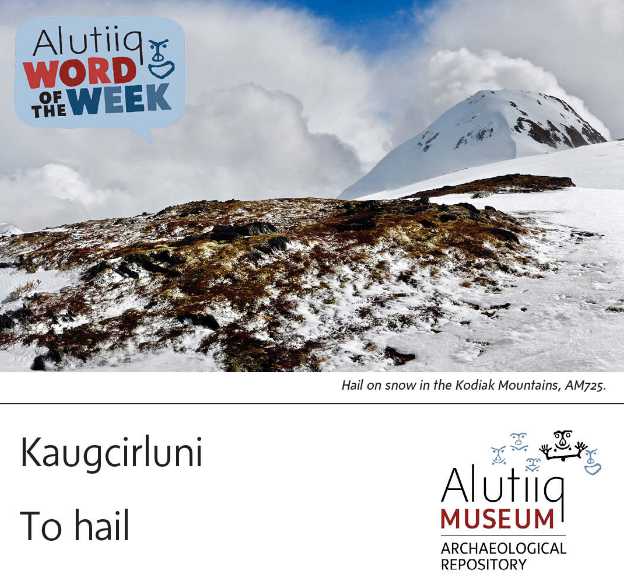 To Hail-Alutiiq Word of the Week-August 29th