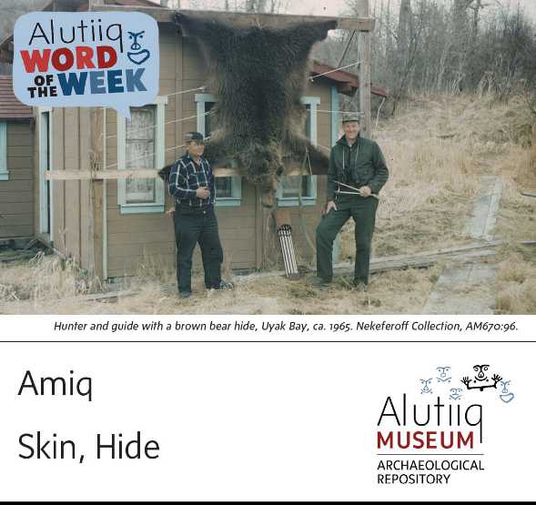 Skin/Hide-Alutiiq Word of the Week-October 10th