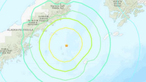 6.9 Magnitude Quake near Chignik Monday Morning