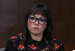 AFN Executive Vice President and General Counsel Nicole Borromeo testifying before the U.S. Senate Committee on the Judiciary’s Subcommittee on The Constitution. Image-Committee on the Judiciary video screengrab.