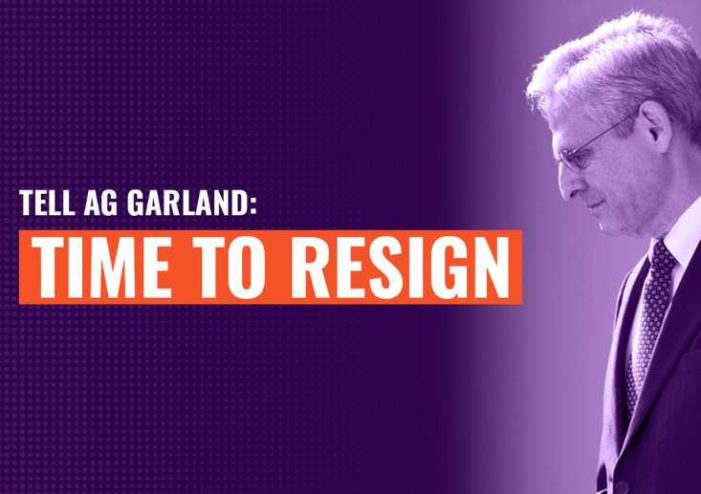 Citing Failure to Prosecute Trump and Cronies, Legal Group Calls On AG Garland to Resign