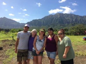 Alaska Sea Grant Director, Ginny Eckert, with natural resource specialists from Alaskan tribes in Haines, Sitka, Juneau, and Klawock during the Cross-Pacific Regional Collaborative Hub for Indigenous Aquaculture’s first summit in Hawai’i in February 2020.