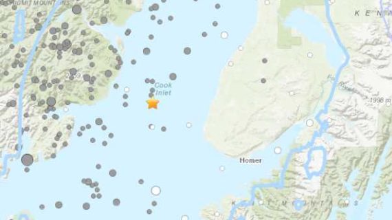 4.2 Magnitude Quake occurs 35 Miles from Homer on Sunday Evening