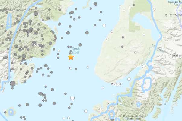 4.2 Magnitude Quake occurs 35 Miles from Homer on Sunday Evening