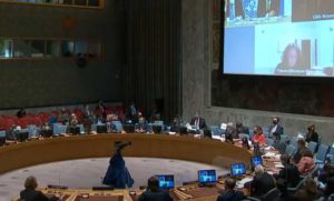 The United Nations Security Council convened in response to possible Russian invasion of Ukraine Monday night. Image-Untied Nations/Youtube video screenshot