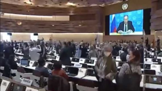 UN Diplomats Walk Out as Russia’s Lavrov Addresses Human Rights Council