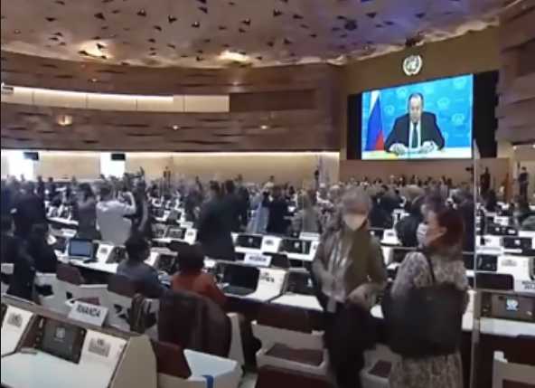 UN Diplomats Walk Out as Russia’s Lavrov Addresses Human Rights Council