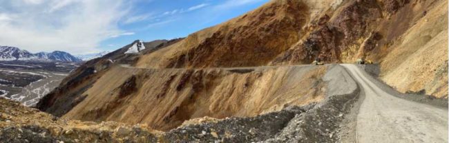 NPS road maintenance staff made an extraordinary effort in Spring 2021 to repair the road at Pretty Rocks. NPS Photo