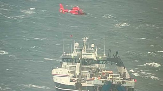 Coast Guard medevacs injured man from fish processor near Dutch Harbor