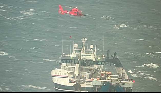 Coast Guard medevacs injured man from fish processor near Dutch Harbor