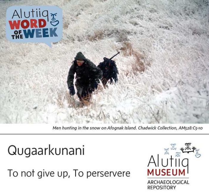 Persevere-Alutiiq Word of the Week-May 1st