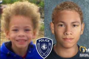 The image on the left is DaShawn when he was last seen.  The second is an age-progression photo of what DaShawn may look like today at the age of 14. That image was provided by NCMEC.