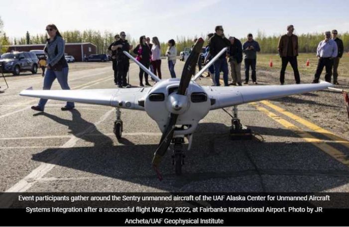 UAF makes Alaska’s first large drone flight from international airport