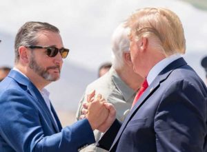 Cruz and Trump on El Paso in 2019. Public Domain