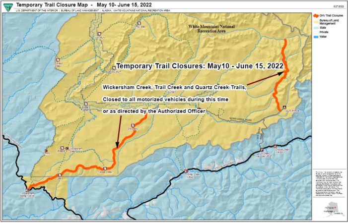 Temporary trail closures in the White Mountains National Recreation Area extended