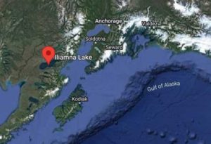 Location of Lake Iliamna airplane crash. Image-Google Maps