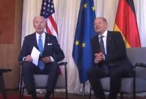 President Biden and German Chancellor Scholz. Image-DW/YouTube screengrab