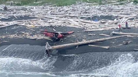 Coast Guard Rescues Two People after Plane Crash at Montague Island