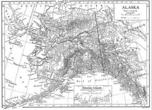 1911 map of Alaska. Image-Public Domain