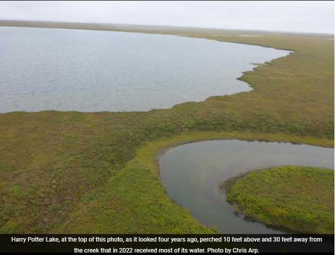 If a lake drains in northern Alaska . . .