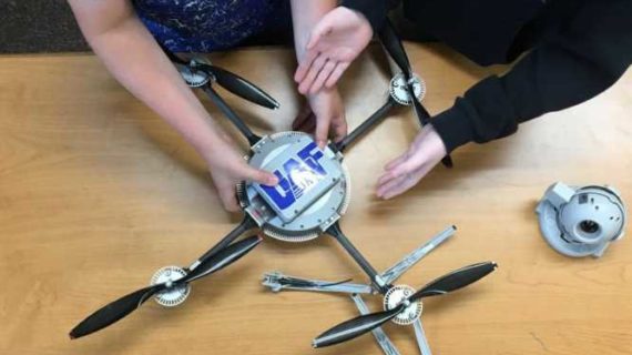 Students find sky-high excitement with UAF drone center