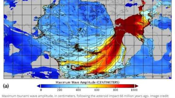 First global tsunami simulation of the Chicxulub Asteroid Impact 66 million years ago
