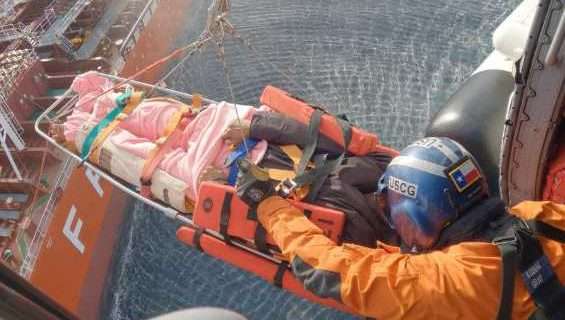 Coast Guard aircrew medevacs man from vessel 220 miles south of Dutch Harbor