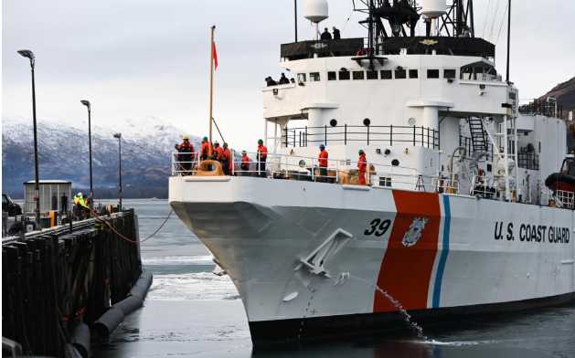 Coast Guard Cutter Alex Haley returns to Kodiak following a 7-month-long maintenance period